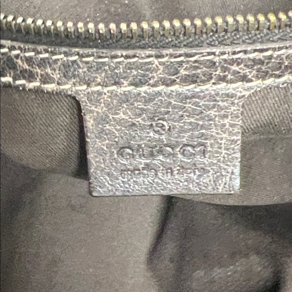 Pre-Loved GUCCI Guccissima Pelham Horsebit Large Shoulder Bag, Brown Leather - Picture 14 of 16